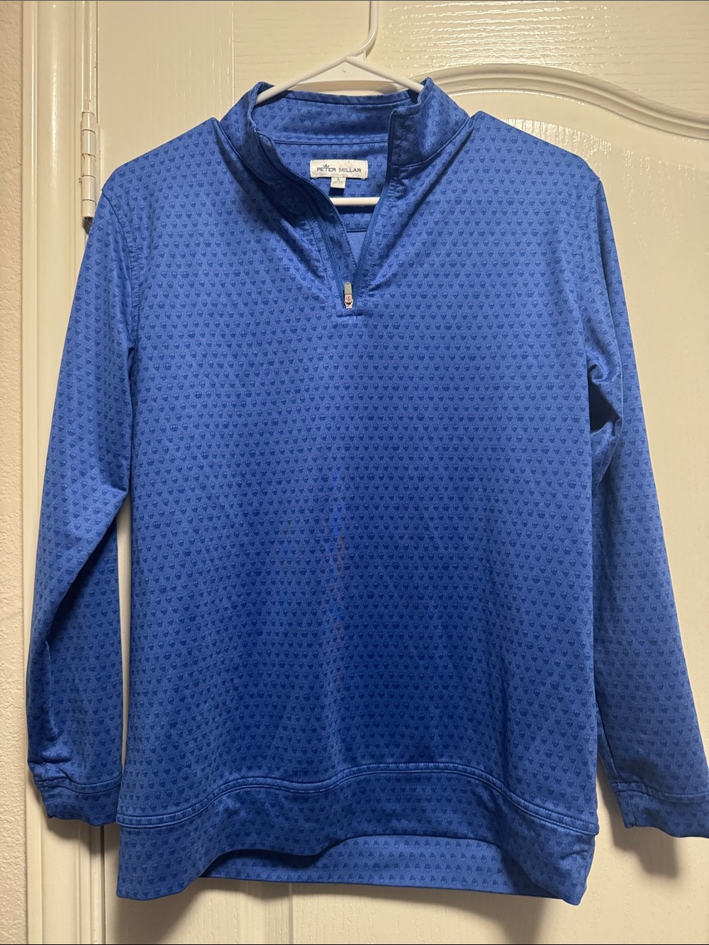 Peter Millar Boys Royal Blue Half-Zip Performance Sweater